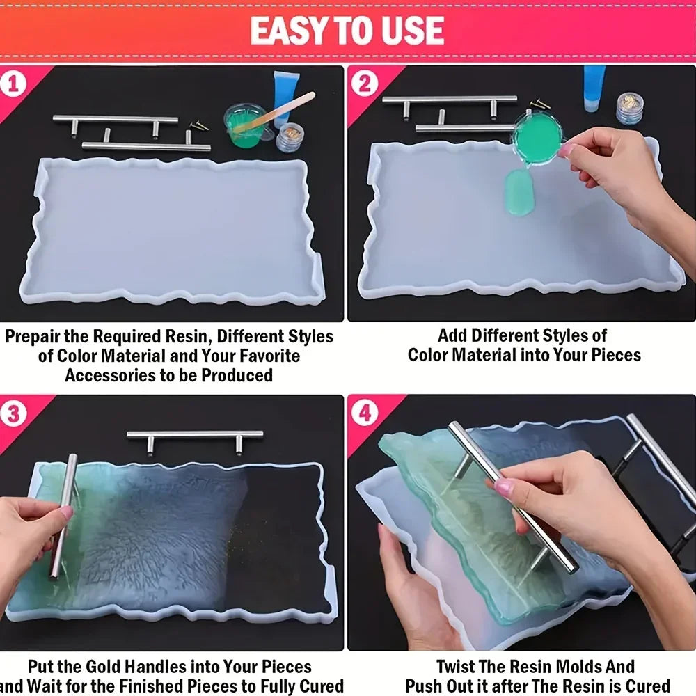 Mold - Rectangular Silicone with Handles