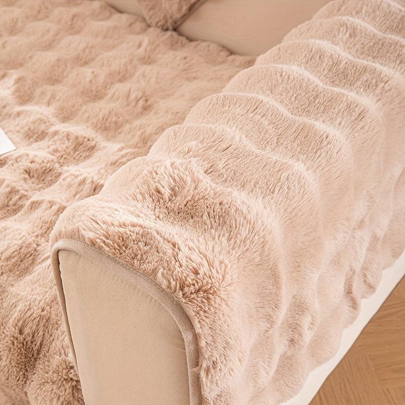 Molly Mutt Couch Cover - Soft, Cozy, and Non-Slip Plush Sofa Protector topspet