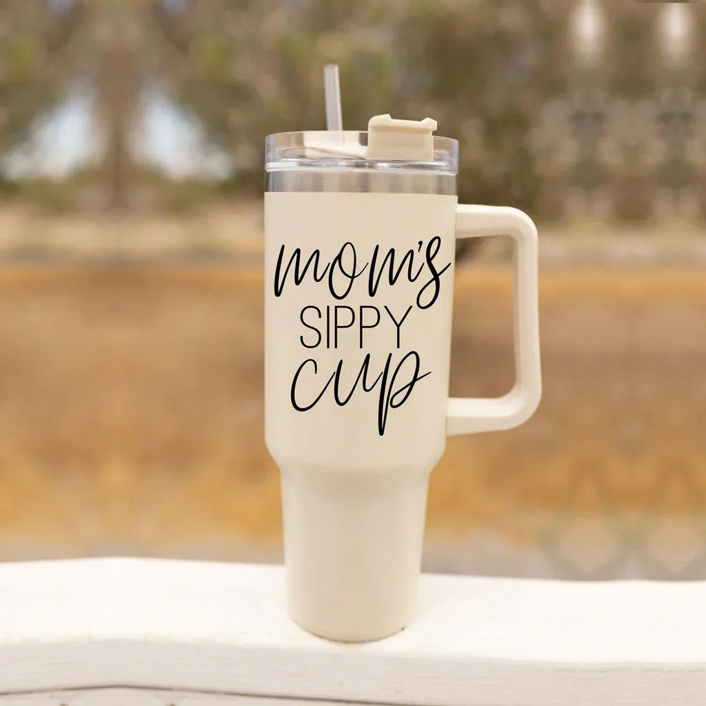 Mom's Sippy Cup 40oz Gia Roma