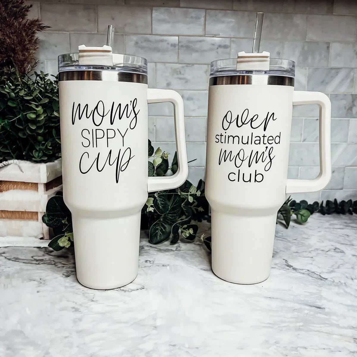 Mom's Sippy Cup 40oz Gia Roma
