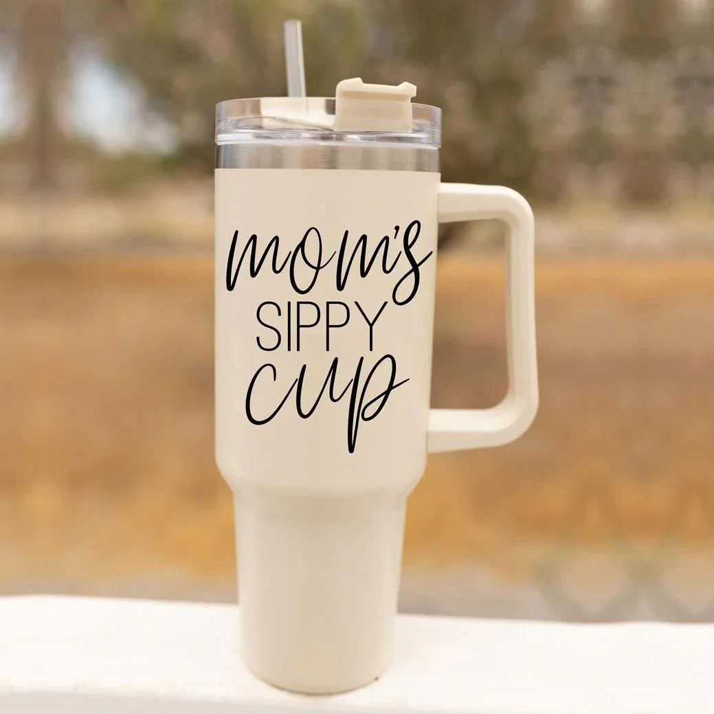 Mom's Sippy Cup 40oz Gia Roma