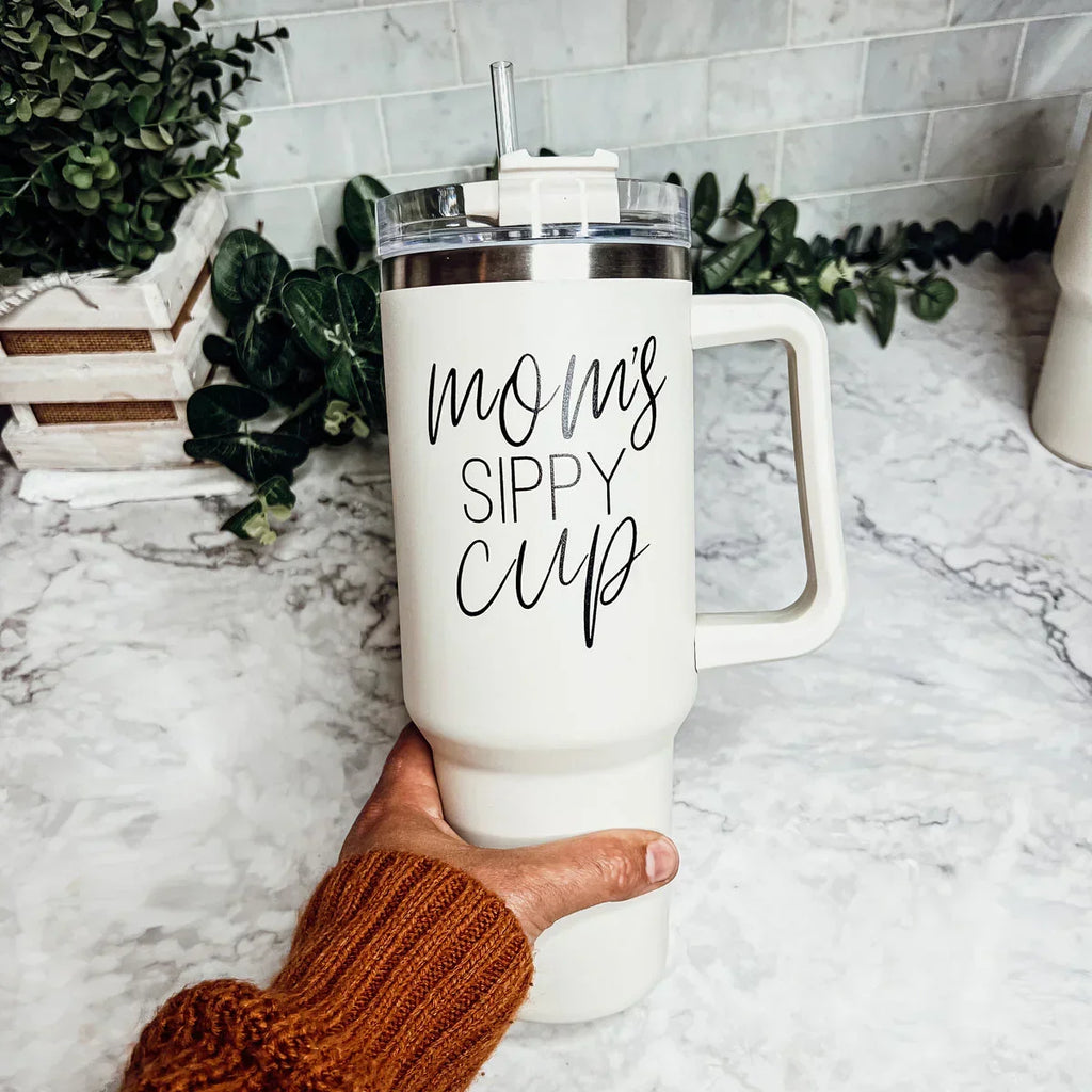 Mom's Sippy Cup 40oz Gia Roma