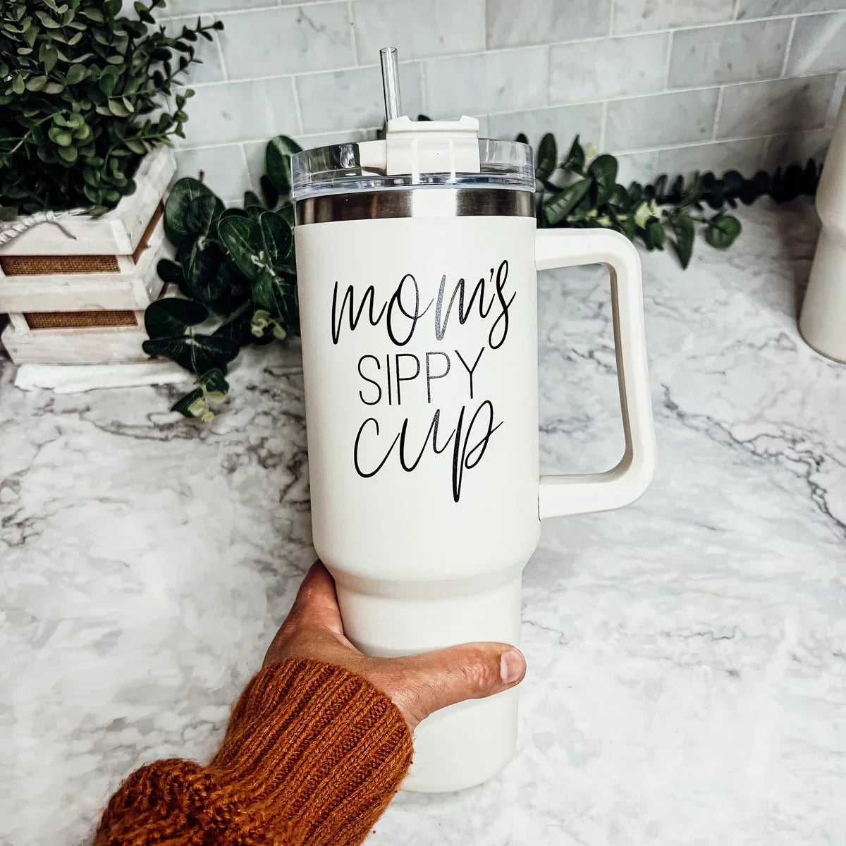 Mom's Sippy Cup 40oz Gia Roma