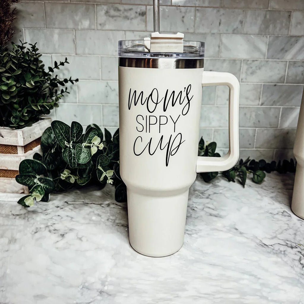 Mom's Sippy Cup 40oz Gia Roma