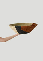 Mongu Tri-Color Hand-Woven Decorative Bowl Kanju Interiors