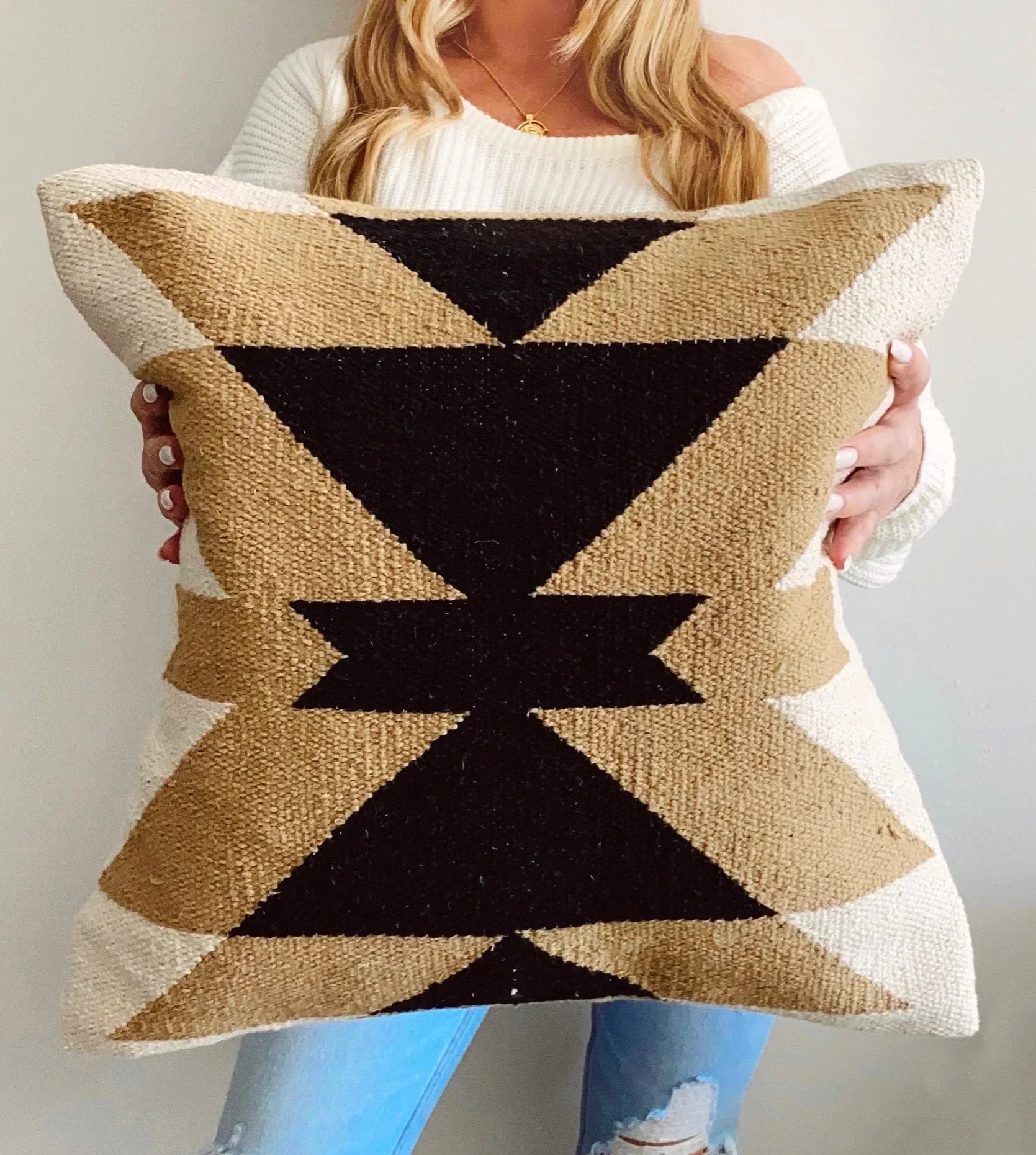 Montana Pillow Cover – Neutral Modern Textured Accent Pillow