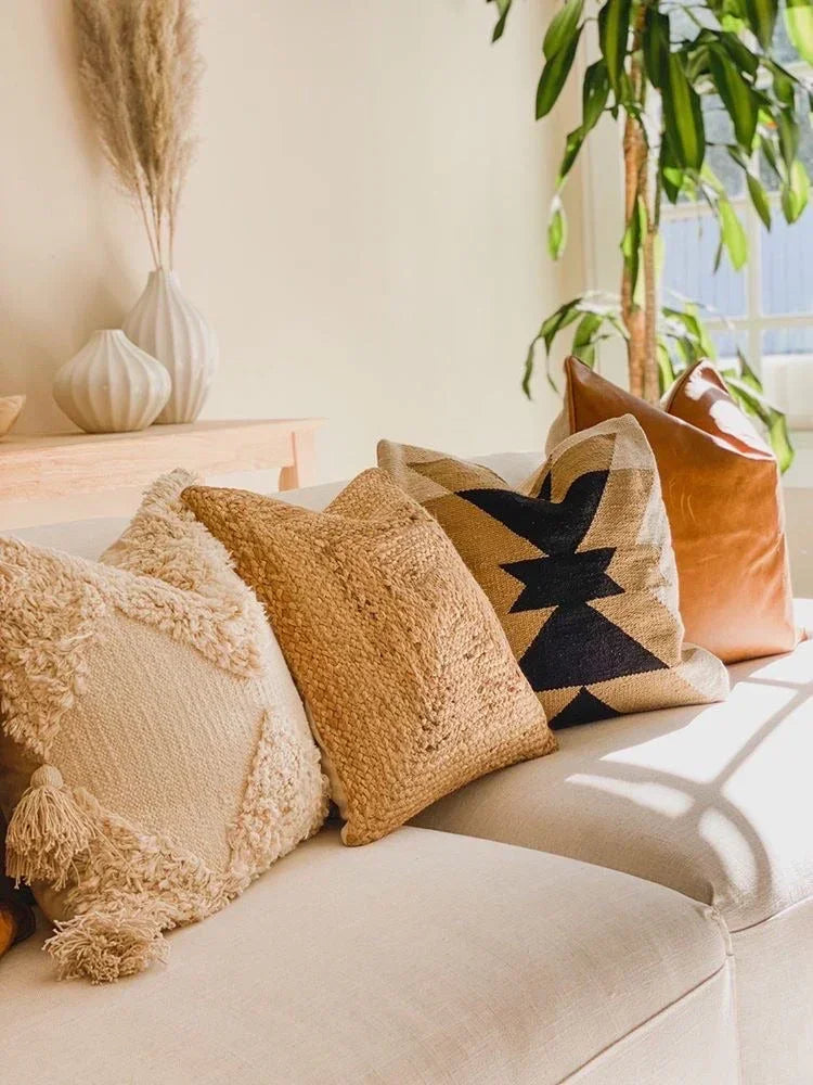 Montana Pillow Cover – Neutral Modern Textured Accent Pillow