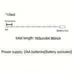 1pc Ramadhan Moon Star Castle Kerosene Lamp String, Ramadhan Home Decorations, Happy Eid, ramadan mubarak, 149.96/299.92cm Battery Powered Outdoor Lights, Ramadan, Bedroom, Eid, Party Supplies, Studio Lights for Photography D House Of Avana