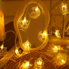 1pc Ramadhan Moon Star Castle Kerosene Lamp String, Ramadhan Home Decorations, Happy Eid, ramadan mubarak, 149.96/299.92cm Battery Powered Outdoor Lights, Ramadan, Bedroom, Eid, Party Supplies, Studio Lights for Photography D House Of Avana