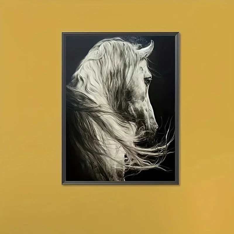 Mosaic Kit - Diamond Art White Horse