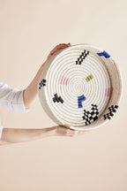 Mosaic Woven Nesting Tray Kanju Interiors