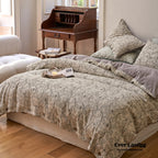 Mother Earth Floral Bedding Set / Pink Buttoned Ever Lasting