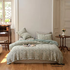 Mother Earth Floral Bedding Set / Pink Buttoned Ever Lasting