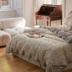 Mother Earth Floral Bedding Set / Pink Buttoned Ever Lasting