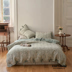 Mother Earth Floral Bedding Set / Pink Buttoned Ever Lasting