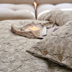 Mother Earth Floral Bedding Set / Pink Buttoned Ever Lasting