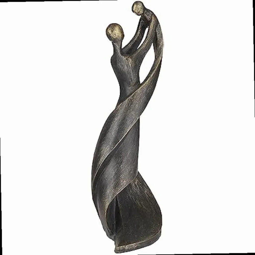 13.75" Bronze Mother & Child Sculpture - House of Avana