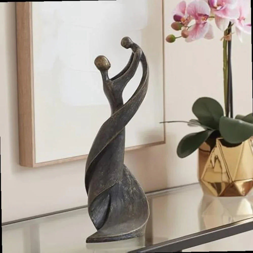 13.75" Bronze Mother & Child Sculpture - House of Avana