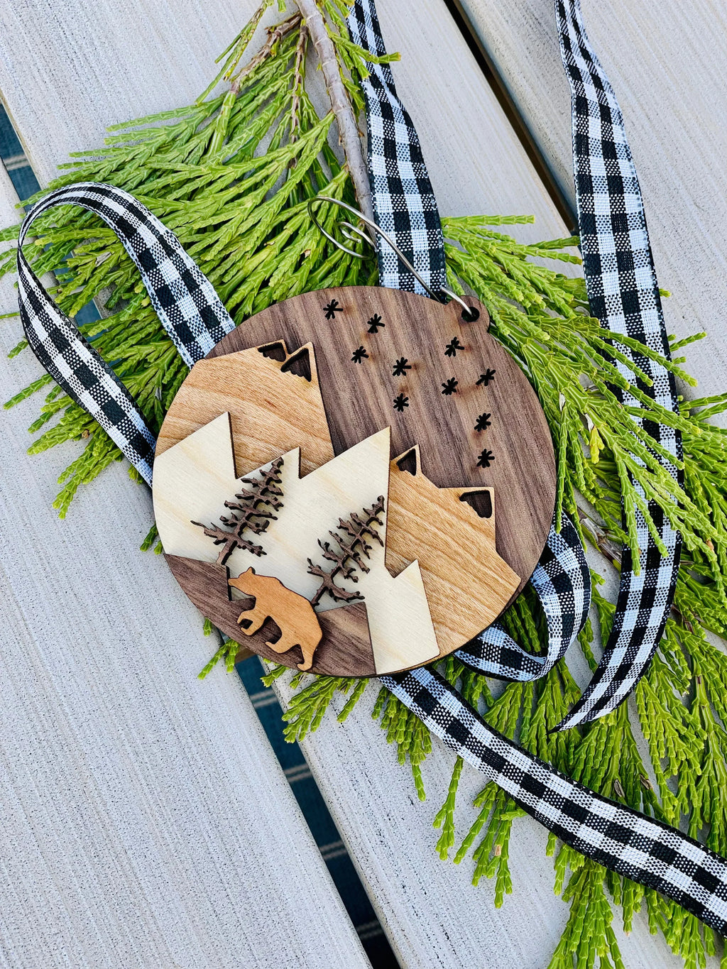 Mountain Scene 3D Ornament