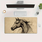 Mouse Pad - Non-Slip Beige Large