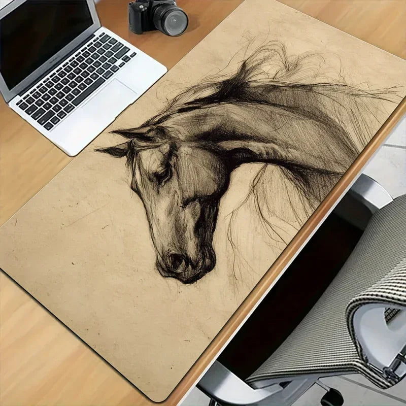 Mouse Pad - Non-Slip Beige Large