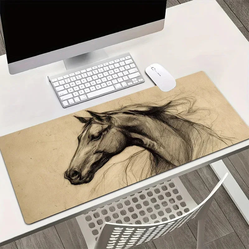 Mouse Pad - Non-Slip Beige Large