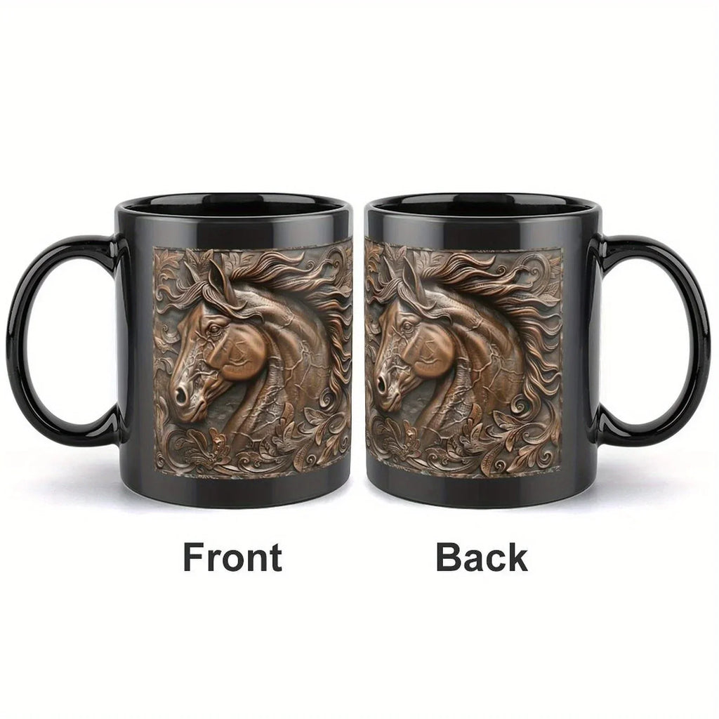 Mug - Horse Design Ceramic 11oz