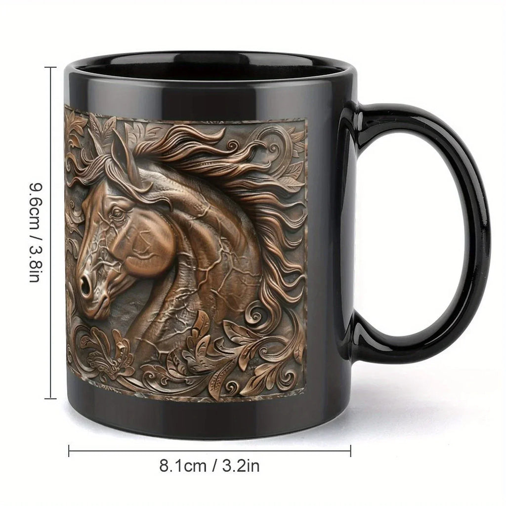 Mug - Horse Design Ceramic 11oz