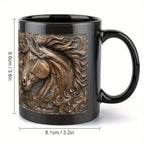 Mug - Horse Design Ceramic 11oz