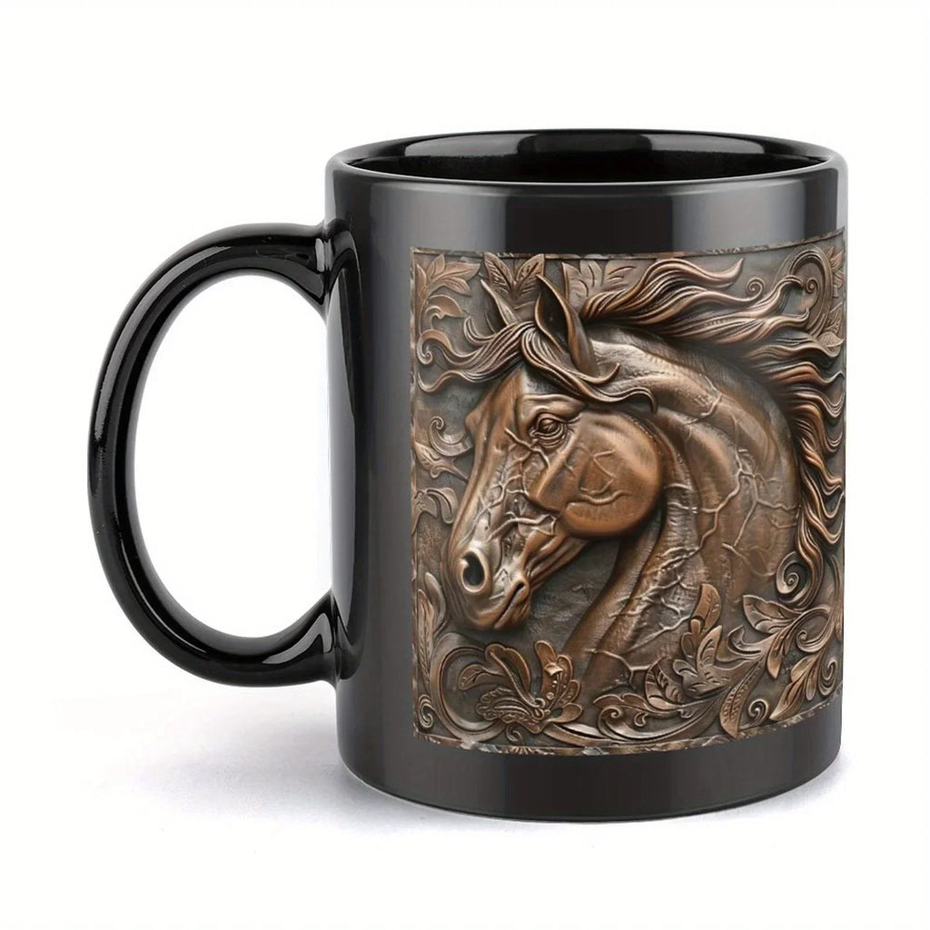 Mug - Horse Design Ceramic 11oz
