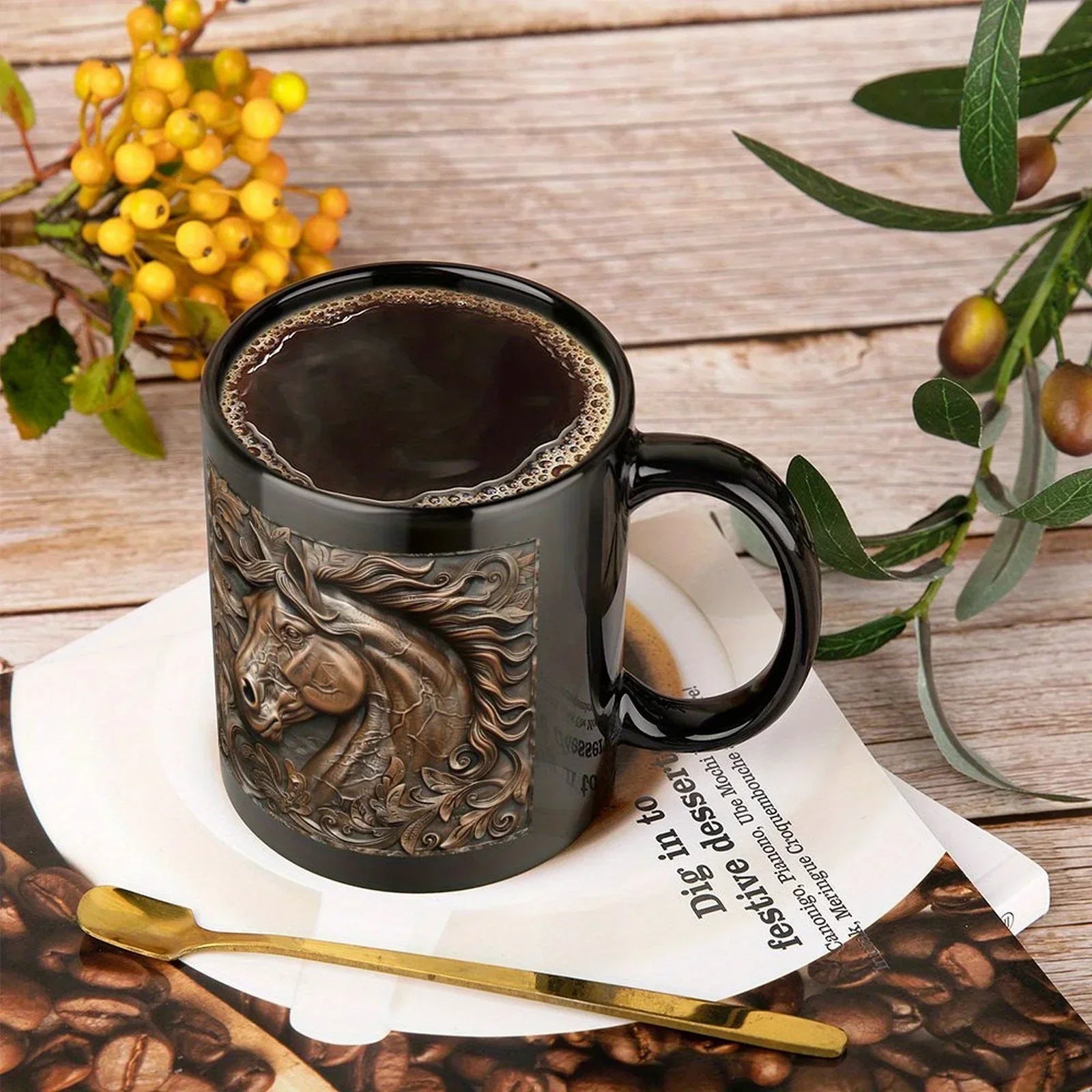 Mug - Horse Design Ceramic 11oz