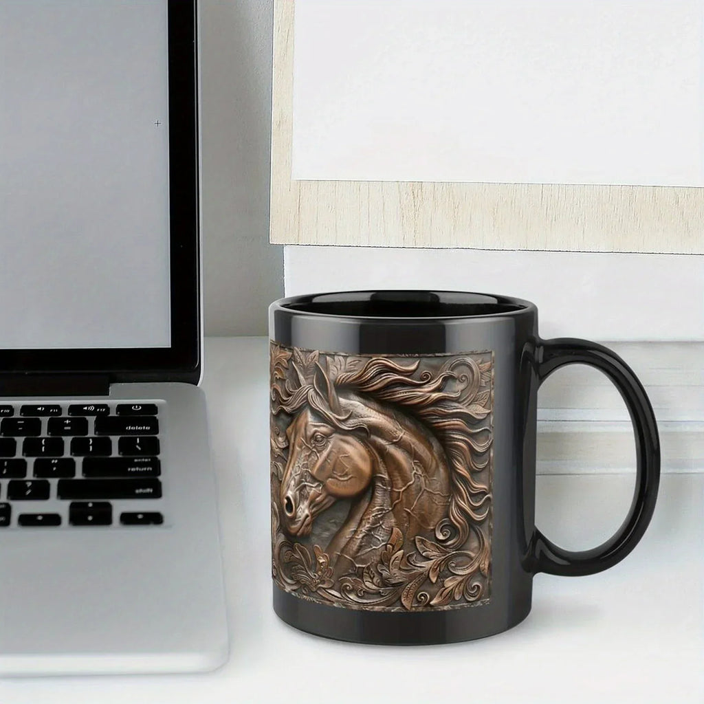 Mug - Horse Design Ceramic 11oz