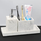 Double-Slot Toothbrush Holder, Bathroom Organizer for Toothbrush, Toothpaste, and Comb, Suitable for Hotel and Home Use, High-End Multifunctional Storage Rack for Sample Room Decor House Of Avana