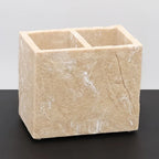 Double-Slot Toothbrush Holder, Bathroom Organizer for Toothbrush, Toothpaste, and Comb, Suitable for Hotel and Home Use, High-End Multifunctional Storage Rack for Sample Room Decor House Of Avana