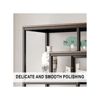 Multifunctional Wall Mounted and Floor Standing Bookshelf Space Saving Display Rack with Open Shelves for Home Office and Student Use 80 cm