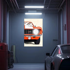 Muscle Car Neon Wall Art - UV Printed LED Plexiglass Sign for Garage, Man Cave & Classic Car Fans - Adjustable Light and Free Shipping Peony Atelier