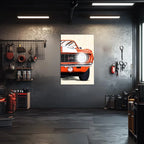 Muscle Car Neon Wall Art - UV Printed LED Plexiglass Sign for Garage, Man Cave & Classic Car Fans - Adjustable Light and Free Shipping Peony Atelier