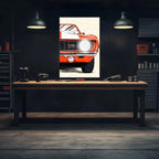 Muscle Car Neon Wall Art - UV Printed LED Plexiglass Sign for Garage, Man Cave & Classic Car Fans - Adjustable Light and Free Shipping Peony Atelier