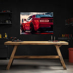 Muscle Car Neon Wall Art - UV Printed LED Plexiglass Sign for Garage, Man Cave & Racing Fans - Adjustable Light and Free Shipping Peony Atelier