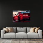Muscle Car Neon Wall Art - UV Printed LED Plexiglass Sign for Garage, Man Cave & Racing Fans - Adjustable Light and Free Shipping Peony Atelier