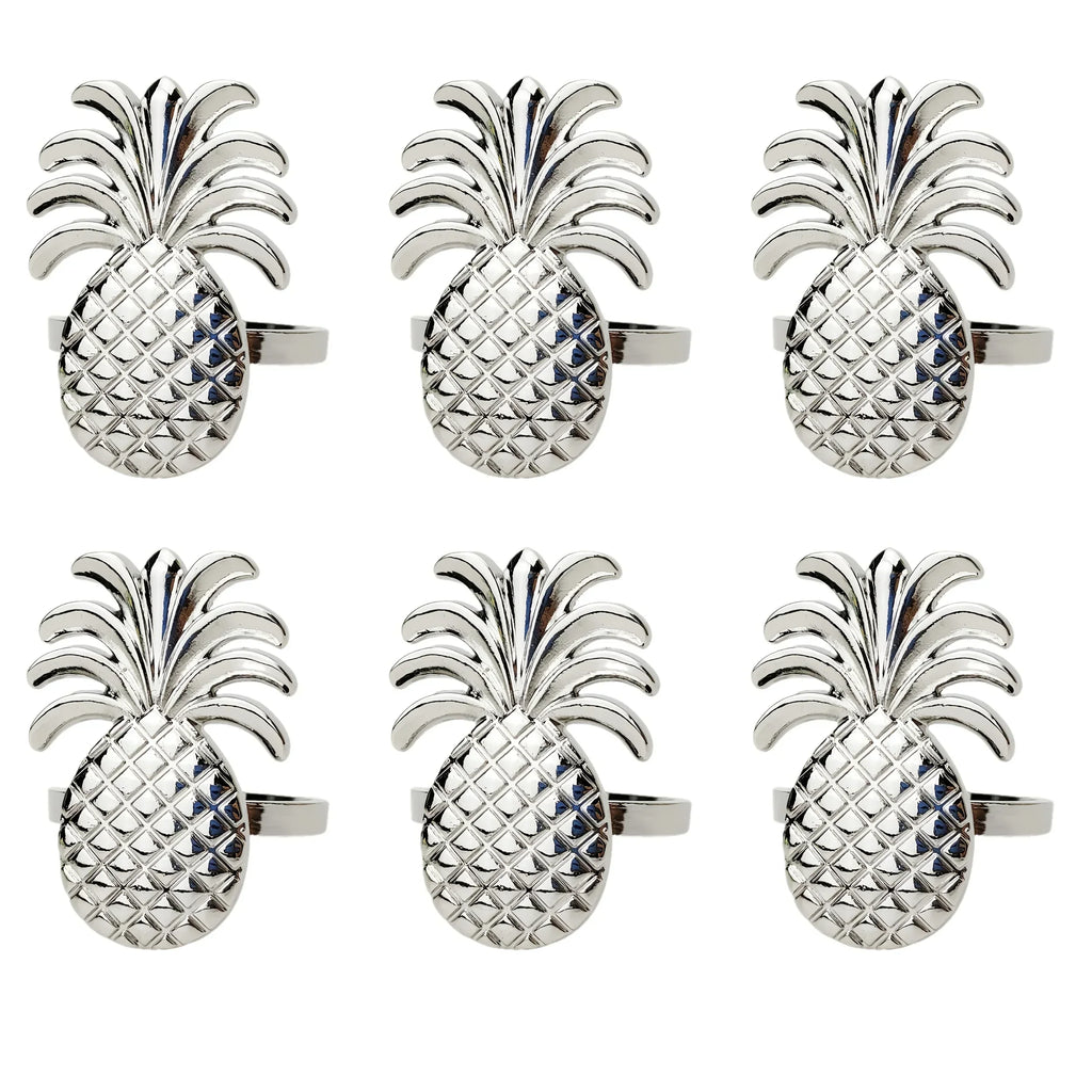 Napkin Rings - Golden Zinc Alloy Pineapple