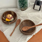 Natural Coconut Bowl Fork Spoon Set - House Of Avana