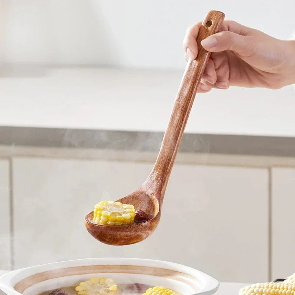 Natural Handmade Wooden Cooking Spoons - House Of Avana