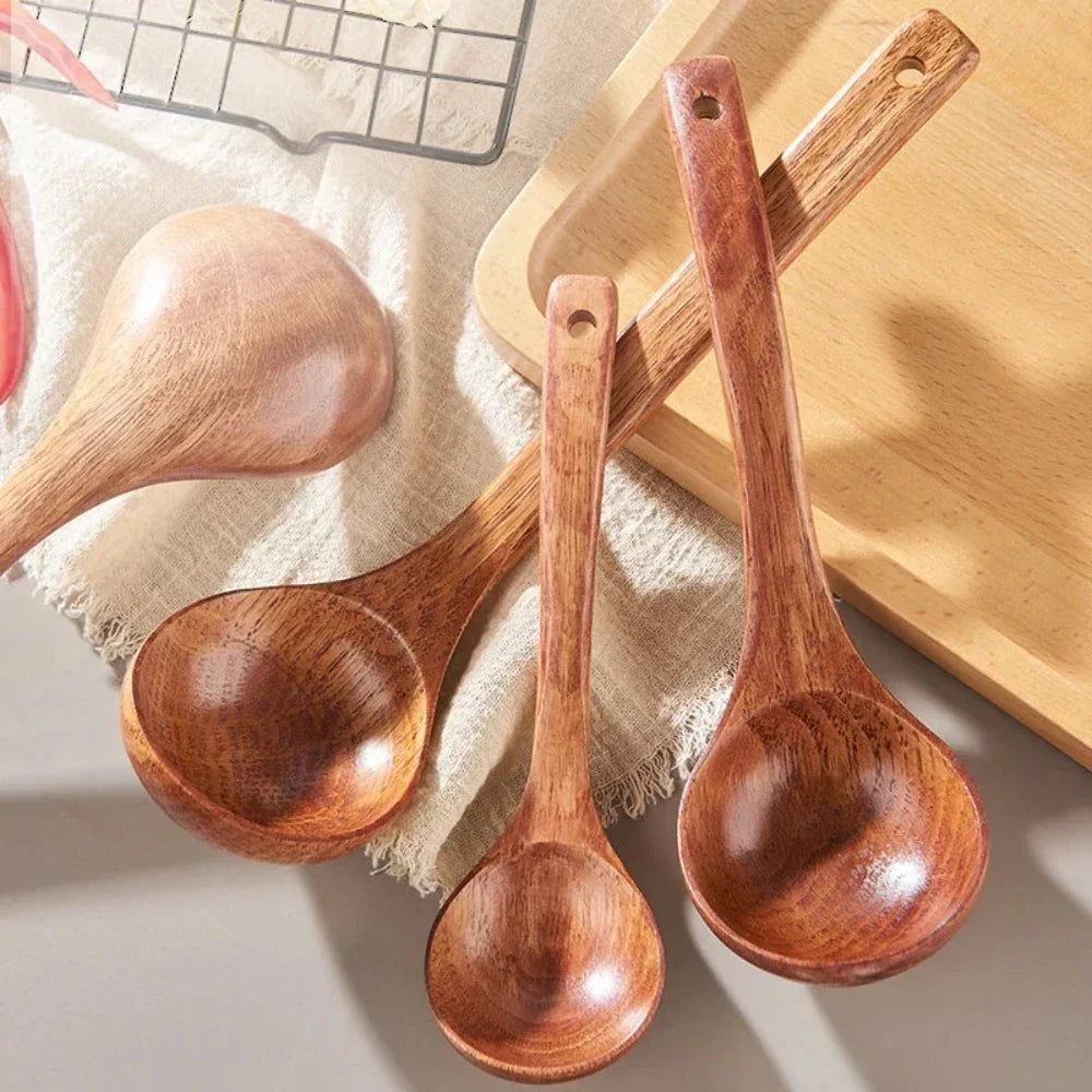 Natural Handmade Wooden Cooking Spoons - House Of Avana