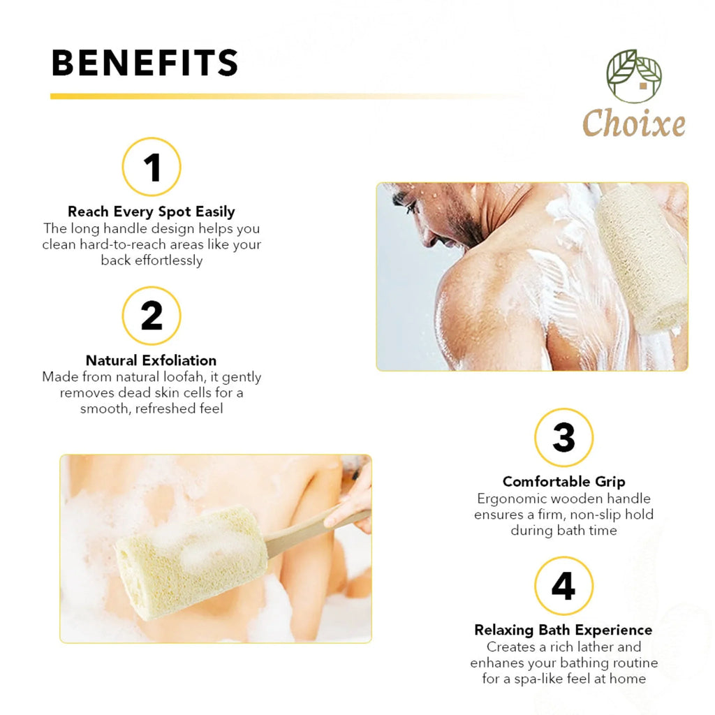 Natural Loofah Bath Brush