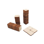 Natural Rustic Wooden Squares for Home Decor - House Of Avana
