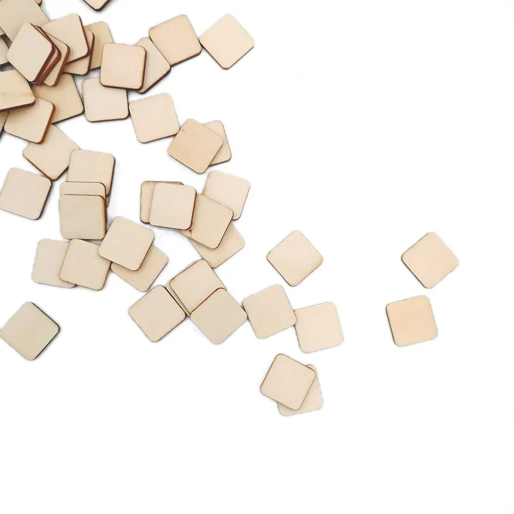 Natural Rustic Wooden Squares for Home Decor - House Of Avana