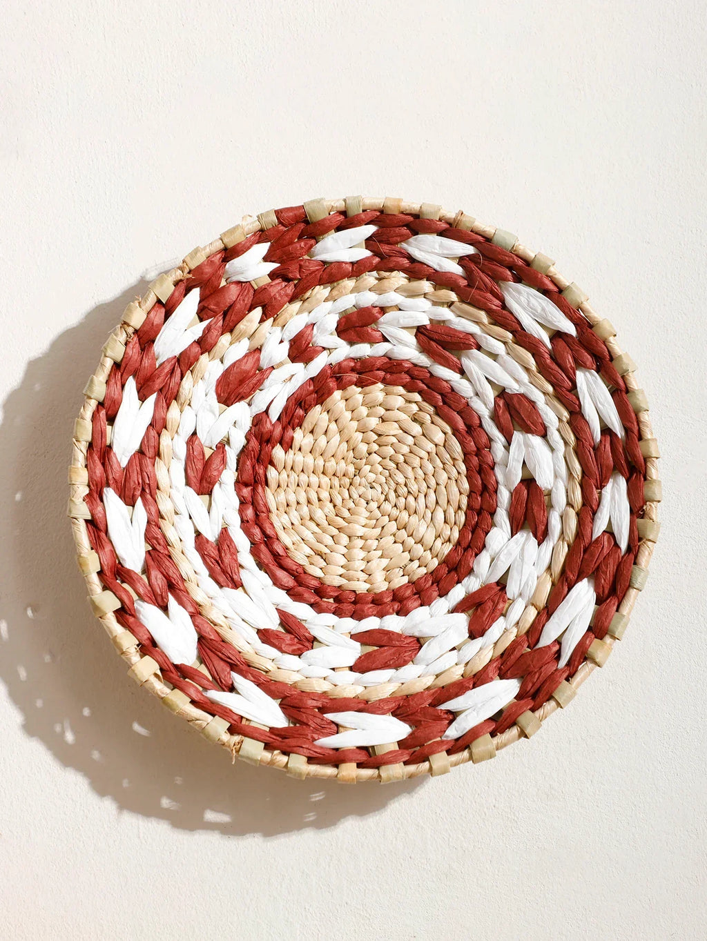 Natural Seagrass Handmade Wall Decor with Organic Texture, dimensions view - House Of Avana