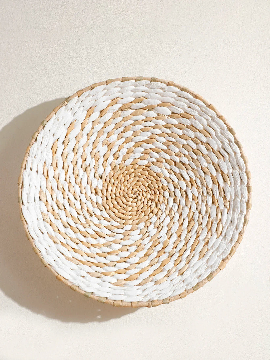 Natural Seagrass Handmade Wall Decor with Organic Texture, in-use display - House Of Avana