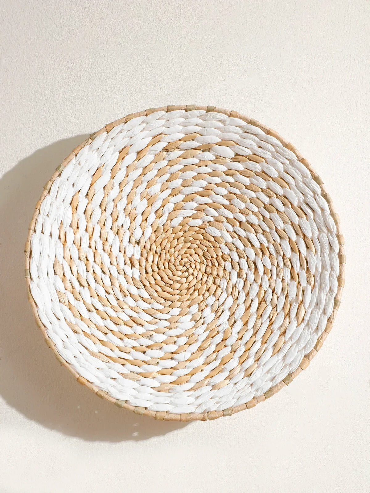 Natural Seagrass Handmade Wall Decor with Organic Texture, in-use display - House Of Avana [[SKU:HOA-WAL-411]]